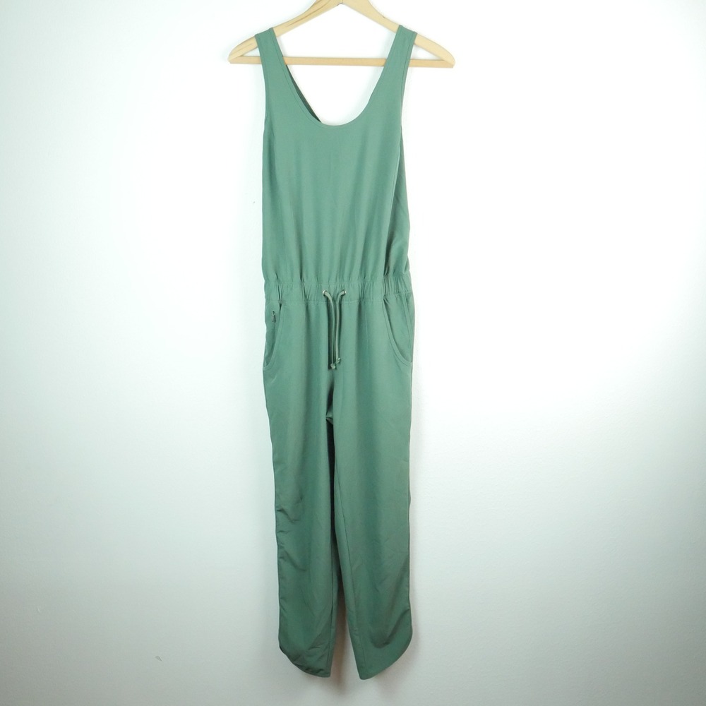 Patagonia Fleetwith Romper Kale Green Sleeveless Jumpsuit XS Active Outdoor